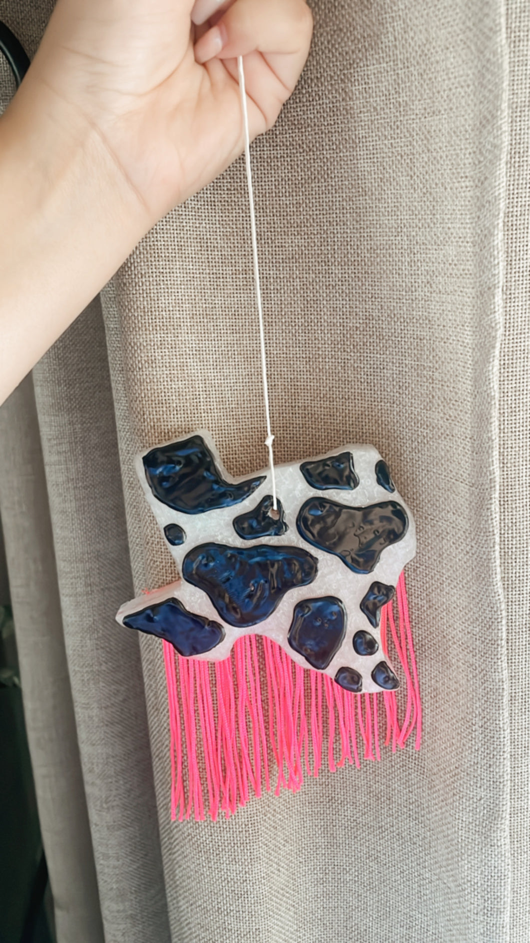 Cowprint Texas Fringe Freshie