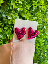 Load image into Gallery viewer, heart teardrop stud
