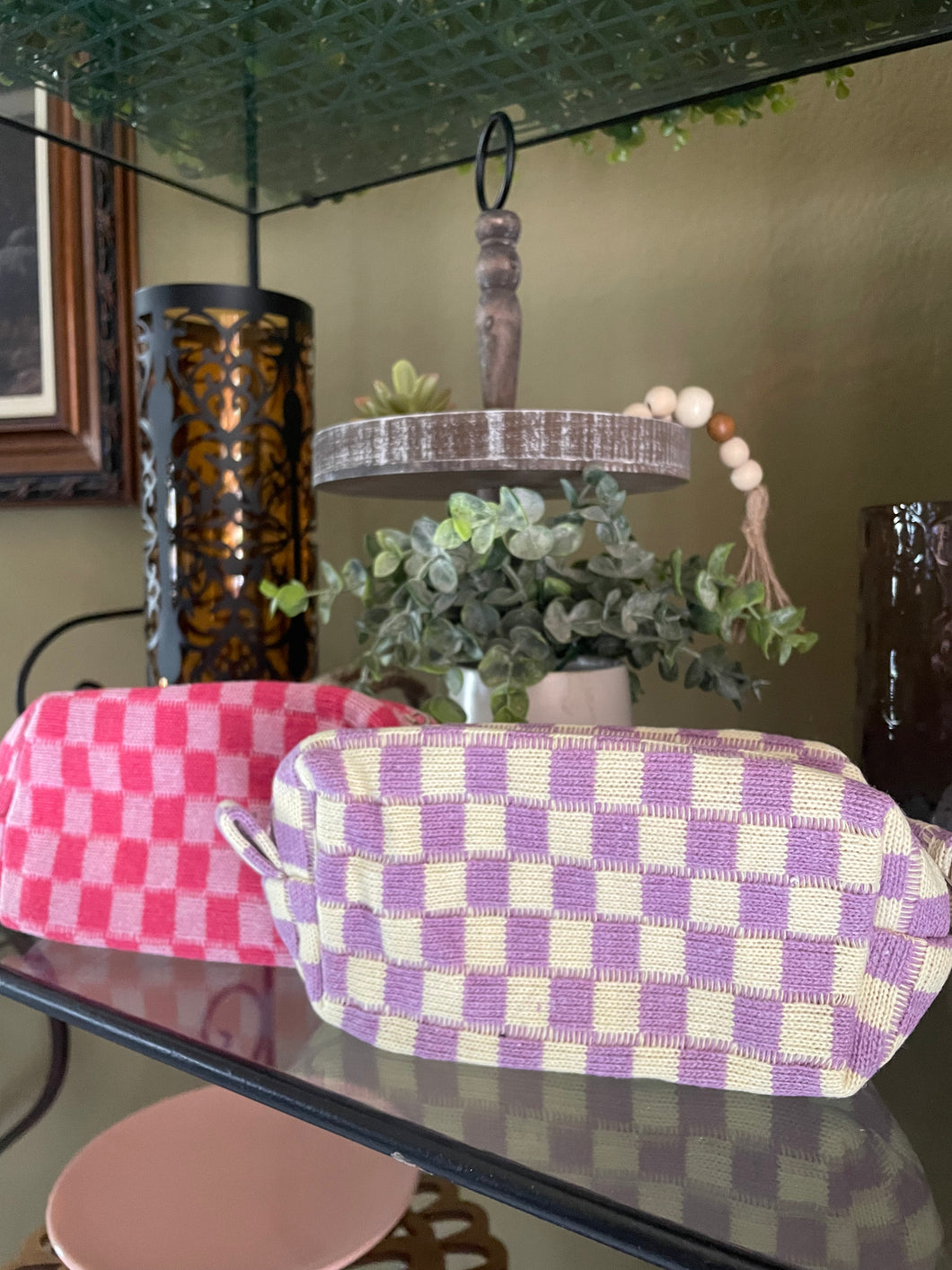 Checkered Pencil Bag