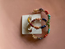 Load image into Gallery viewer, Pastel Flower hoops
