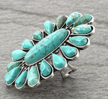 Load image into Gallery viewer, Natural Stone Adjustable Ring
