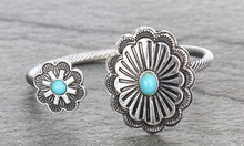 Load image into Gallery viewer, Western Concho Stone Cuff Bracelet
