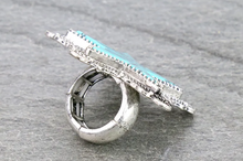 Load image into Gallery viewer, Turquoise Star Stone Ring
