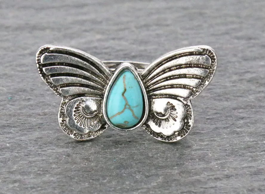 Butterfly Stone Ring