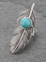 Load image into Gallery viewer, Boho feather ring

