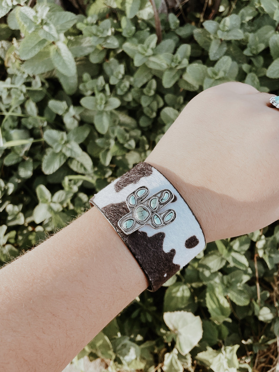 Cow Turquoise Cactus Cuff