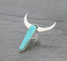 Load image into Gallery viewer, Natural Stone Longhorn Ring
